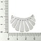 crémaillère pendentifs en laiton placage(KK-K351-04P)-3
