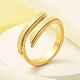 Textured 304 Stainless Steel Cuff Ring for Women(RJEW-L126-13B-G)-1