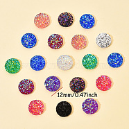 40Pcs 8 Colors Resin Cabochons, Bear, Mixed Color, 17x12x7mm, 5pcs/color(CRES-YW0001-02)