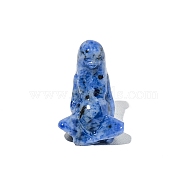 Natural Blue Aventurine Sculpture Display Decorations, for Home Office Desk, Goddess Gaia, 37mm(G-PW0004-61N)