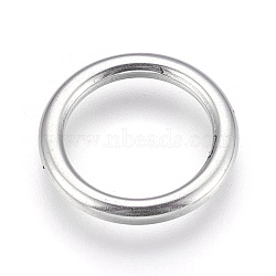 Tarnish Resistant 304 Stainless Steel Linking Rings, Ring, Stainless Steel Color, 17x2mm(STAS-G176-57P-B)