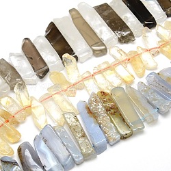 Natural Gemstone Nuggets Bead Strands, 23~41x7~11x8~9mm, Hole: 1mm, about 40pcs/strand, 15.74 inch(G-L177-M)