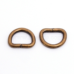 Iron D Rings, Buckle Clasps, For Webbing, Strapping Bags, Garment Accessories, Antique Bronze, 15.5x19x3mm(IFIN-WH0061-03A-AB)