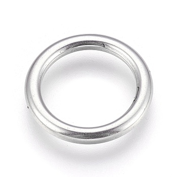 304 Stainless Steel Linking Rings, Ring, Stainless Steel Color, 17x2mm