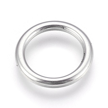 Tarnish Resistant 304 Stainless Steel Linking Rings, Ring, Stainless Steel Color, 17x2mm