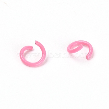 Hot Pink Ring Alloy Open Jump Rings