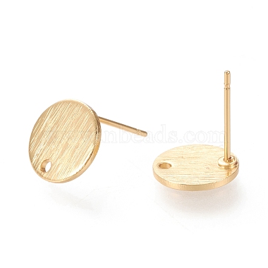 Brass Stud Earring Findings(KK-F820-41G)-2
