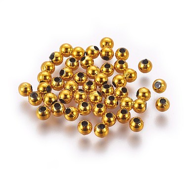 4mm Round Plastic Spacer Beads