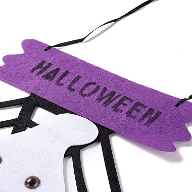 Тема хэллоуина войлочная ткань висит дверные знаки(HJEW-B005-01)-3