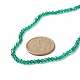 Transparent Glass Bicone Beaded Necklaces with 304 Stainless Steel Lobster Claw Clasp & Chain Extender(NJEW-JN04223)-3