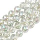 Transparent Electroplate Glass Beads Strands(EGLA-N002-34C-B04)-1