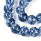 Transparent Half Spray Painted Glass Beads Strands(GLAA-Q110-02A-04)-3