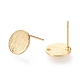 Brass Stud Earring Findings(KK-F820-41G)-2