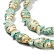 perles synth&eacute;tiques turquoise brins(X-TURQ-F019-01I)-4