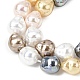 Electroplated Glass Shell Pearl Beads Strands(BSHE-B009-D02-01)-3