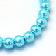Baking Painted Pearlized Glass Pearl Round Bead Strands(HY-Q003-6mm-48)-2
