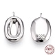 Rhodium Plated 925 Sterling Silver Charms(STER-T004-56P)-1