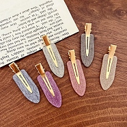 Resin Alligator Hair Clips, Hair Accessories for Woman Girls, Teardrop, Mixed Color, 55mm(PW-WG8E115-27)