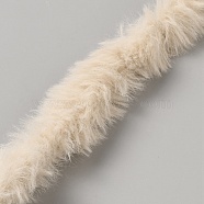 Wool Plush Sticks, Chenille Stems, Floral White, 1000x27mm(DIY-WH0569-49A)