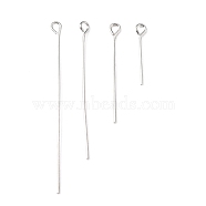 Mix Iron Eye Pin, Nickel Free, Platinum Color, Size: about 1.6cm~5.0cm long, 0.7mm thick(M-EP001Y-NF)