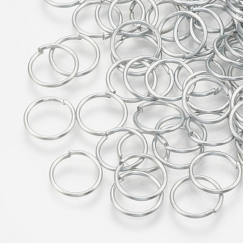 Iron Jump Rings, Open Jump Rings, Cadmium Free & Lead Free, Raw(Unplated), 21 Gauge, 6x0.7mm, Inner Diameter: 4.5mm, about 14200pcs/1000g