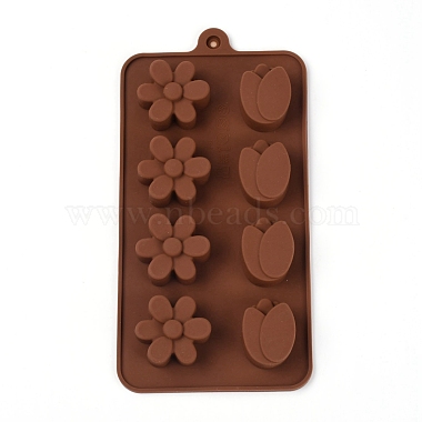 8-Cavity Floral Shaped Fondant Molds(DIY-TAC0005-87)-2