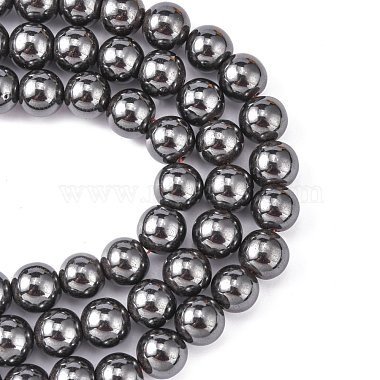Chapelets de perles en hématite synthétique magnétique(X-G-Q893-12mm)-4