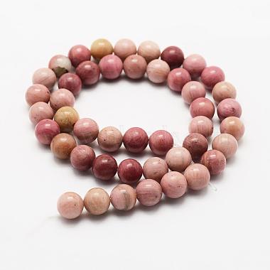 Natural Rhodonite Beads Strands(G-J358-03-4mm)-2