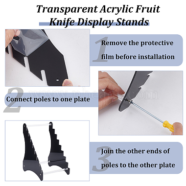 Transparent Acrylic Fruit Knife Display Stands(AJEW-WH0470-91B)-4