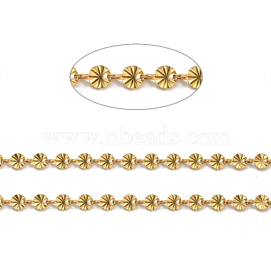 304 Stainless Steel Flower Link Chains(CHS-C009-22G)-2