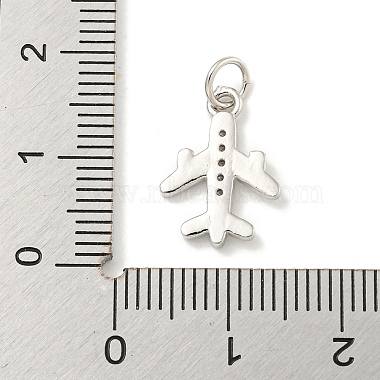 Placage de crémaillère en laiton micro pavé pendentifs en zircone cubique claire(KK-B093-26P)-3