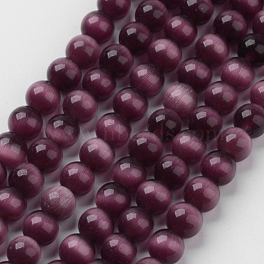 Purple Round Glass Beads