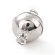 Rhodium Plated 925 Sterling Silver Magnetic Clasps(STER-A001-02A-P)-2
