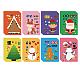 48 Sheets 8 Styles Christmas Paper Make a Face Stickers(DIY-WH0467-007)-1