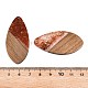 Transparent Resin and Walnut Wood Pendants(RESI-T057-05C)-4