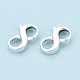 925 Sterling Silver Double Opening Lobster Claw Clasps(STER-T008-73S-02)-2