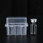 Glass Freeze-Dried Powder Bottle Vial with Cap and Box, Empty Bottle, Lab Supplies, Clear, 16x38mm, Capacity: 3ml(0.10fl. oz), Box: 35x58x41mm(AJEW-H155-38C)