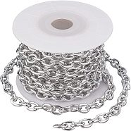 CHGCRAFT DIY Chain Necklace Making Kits, Including 3m Aluminium Curb Chain, Platinum, 10x7x2mm(DIY-CA0002-77P)