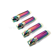Alloy #5 Zipper Head, Zipper Fastener Slider for Purse Bags Making Hardware, Rainbow Color(SENE-PW0003-120M)