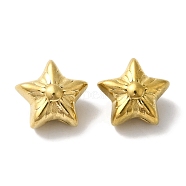 304 Stainless Steel Beads, Star, Golden, 8.5x8.5x6mm, Hole: 0.7mm(STAS-I305-182G)