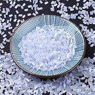 MIYUKI Half TILA Beads, Japanese Seed Beads, 2 Hole, (HTL2563) Silk Pale Light Lavender, 5x2.3x1.9mm, Hole: 0.8mm, about 250pcs/10g(X-SEED-J020-HTL2563)
