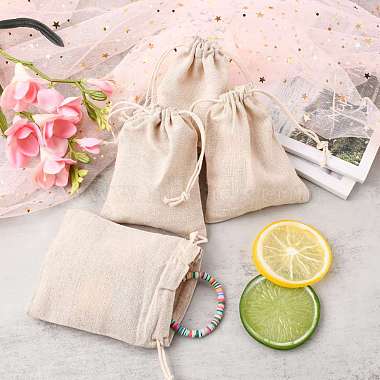 Cotton Packing Pouches Drawstring Bags(X-ABAG-R011-12x15)-6