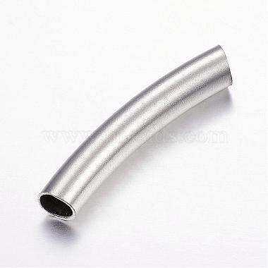 304 Stainless Steel Curved Tube Beads(STAS-P128-01)-2