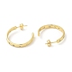 Rack Plating Brass Ring Stud Earrings(EJEW-A029-01G)-2