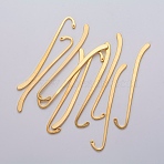 Tibetan Style Alloy Bookmarks, Golden, Cadmium Free & Lead Free, 85x13.5mm, Hole: 1.5mm(K0975011)