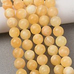 Natural Honey Jade Bead Strands, Round, 10mm, Hole: 1mm, about 38pcs/strand, 15.5 inch(G-K153-B26-10mm)