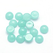 Natural Jade Cabochons, Half Round, Dyed, 6x3~3.5mm(G-P393-R27-6mm)