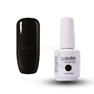 15ml Special Nail Gel, for Nail Art Stamping Print, Varnish Manicure Starter Kit, Black, Bottle: 34x80mm(MRMJ-P006-D075)