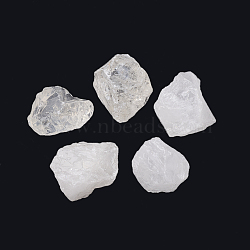 Natural Quartz Crystal Beads, Rock Crystal Beads, Nuggets, No Hole/Undrilled, 10~41x15~30x12~22mm(G-S320-11)