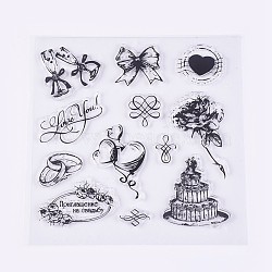 Silicone Stamps, for DIY Scrapbooking, Photo Album Decorative, Cards Making, Christmas Theme, Clear, 13.5~65x16~55mm(DIY-L010-Y70)